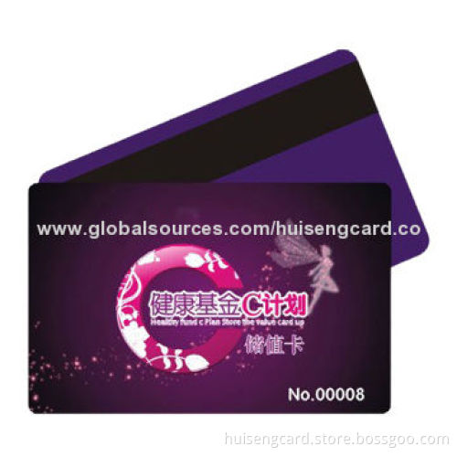 Transparent PVC Card, Measures 85.5 x 54 x 0.76mm